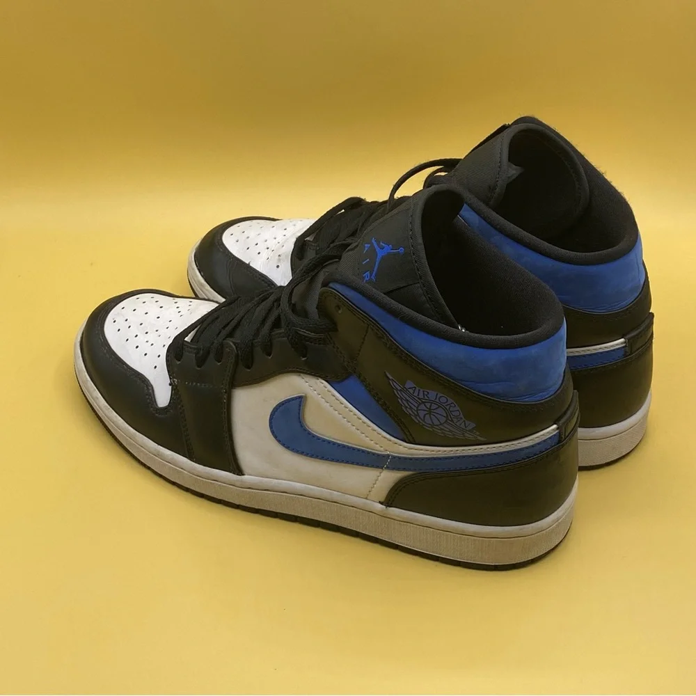 Jordan 1 Retro Mid Blue Black Racer‎